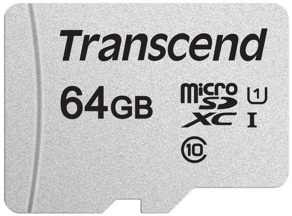 Карта пам’ятi Transcend microSDXC 64GB UHS-I U1 (TS64GUSD300S)