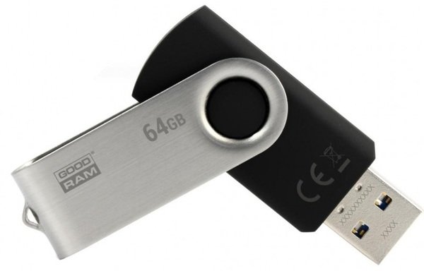 USB флеш накопичувач Goodram 64GB Twister Black USB 2.0 (UTS2-0640K0R11)