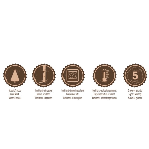 Набір ножів TRAMONTINA Polywood, 5 предметів