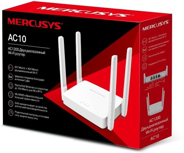 Бездротовий маршрутизатор Mercusys AC10