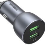 Автомобільний зарядний пристрій Ugreen CD213 36W 2xUSB QC 3.0 3A Car Charger (Dark Blue)