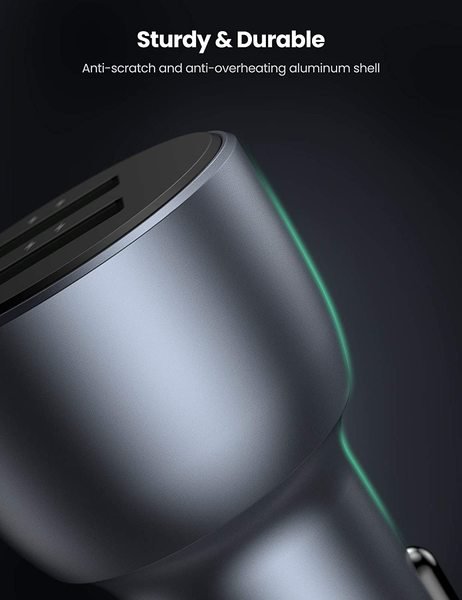 Автомобільний зарядний пристрій Ugreen CD213 36W 2xUSB QC 3.0 3A Car Charger (Dark Blue)