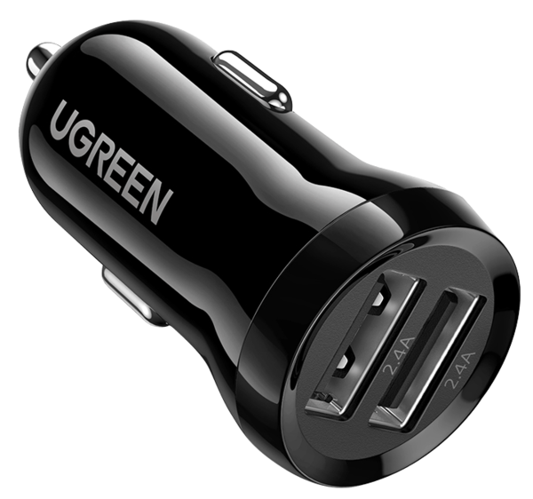 Автомобільний зарядний пристрій Ugreen ED018 24W 2xUSB Car Charger (Black)