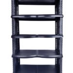 Етажерка для взуття Violet House Еко Black Ротанг