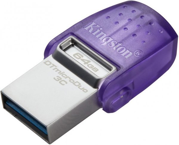 USB флеш накопичувач Kingston 64GB DataTraveler microDuo 3C USB 3.2/Type C (DTDUO3CG3/64GB)