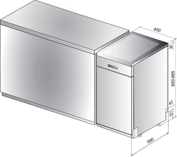 Посудомийна машина Whirlpool WSFO3O23PF
