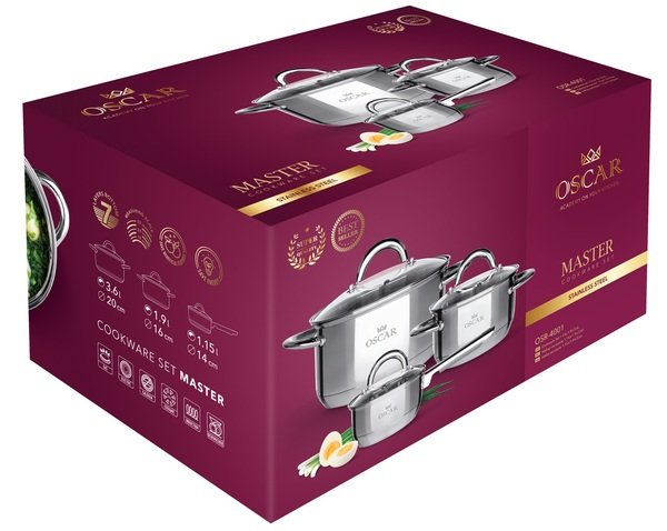 Набір посуду Oscar Master (6 предметів)
