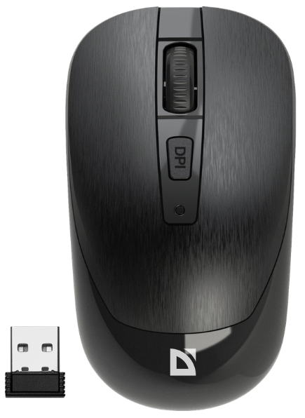 Мишка Defender Wave MM-995 Silent Wireless Black (52995)