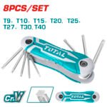Набір ключів Torx TOTAL THT1061846, T9-T40 8шт