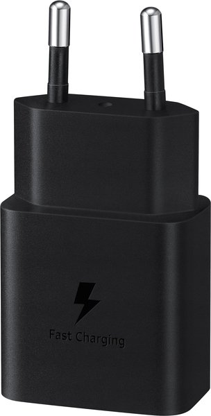 Мережевий зарядний пристрій Samsung 15W Power Adapter Type-C+Cable – Black (EP-T1510XBEGEU)