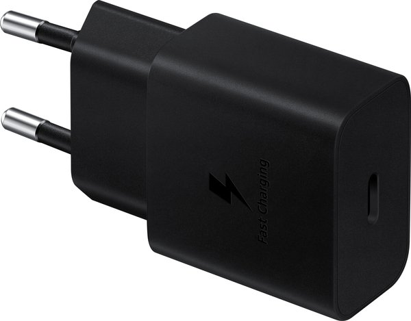 Мережевий зарядний пристрій Samsung 15W Power Adapter Type-C+Cable – Black (EP-T1510XBEGEU)