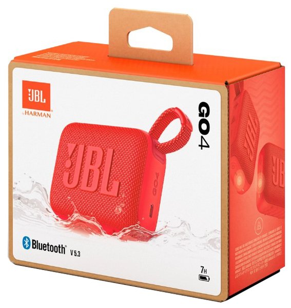 Портативна акустика JBL Go 4 Red (JBLGO4RED)
