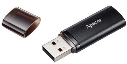 Flash Drive Apacer AH25B 64GB USB 3.2 (AP64GAH25BB-1) Black