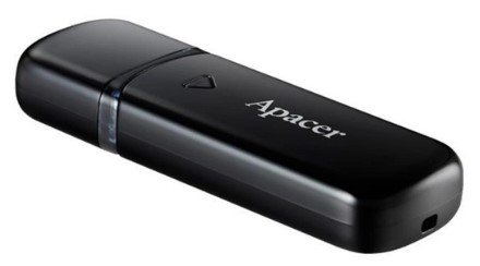 Flash Drive Apacer AH355 64GB USB 3.2 (AP64GAH355B-1) Black