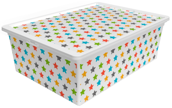 Контейнер Qutu Trend Box Colored Star 25 л