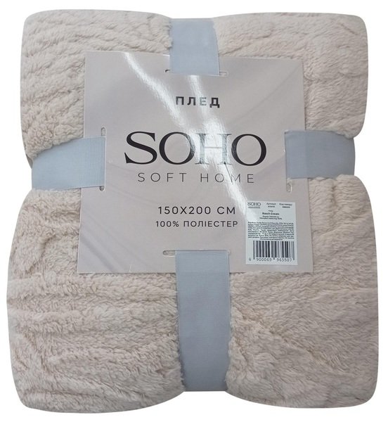 Плед Soho 150х200 см Rasch Cream