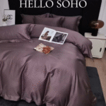 Комплект постільної білизни Soho Євро Boutique 200х230 см Сircle Plum