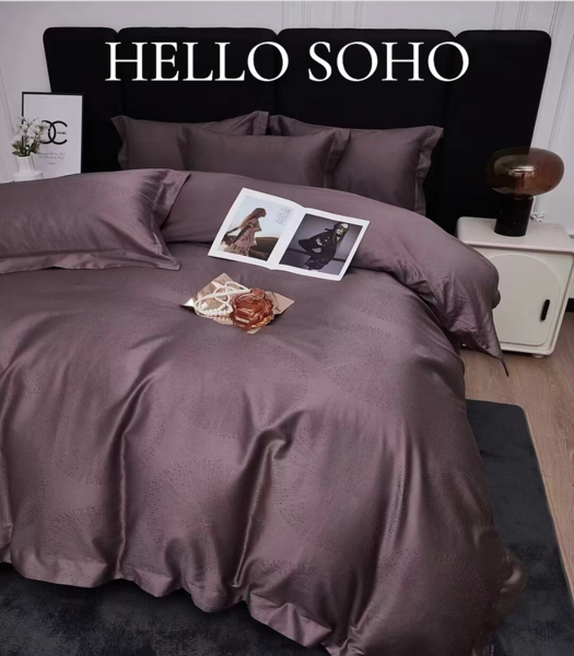 Комплект постільної білизни Soho Євро Boutique 200х230 см Сircle Plum