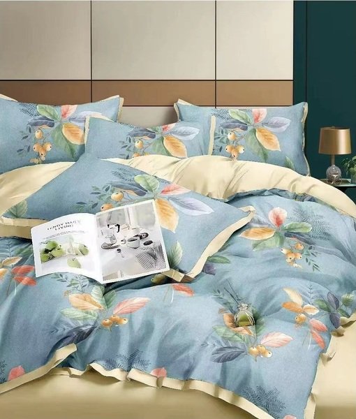 Комплект постільної білизни Soho Євро Elle 200х230 см Floret Olive