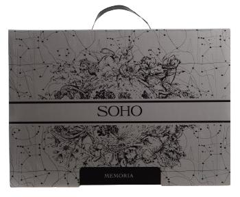 Комплект постільної білизни Soho Євро Memoria 200х230 см Mono Blue
