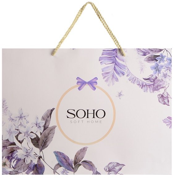 Комплект постільної білизни Soho Євро Lounge 200х230 см Romantica Brown