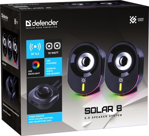Акустика Defender Solar 8 10Вт (65938)