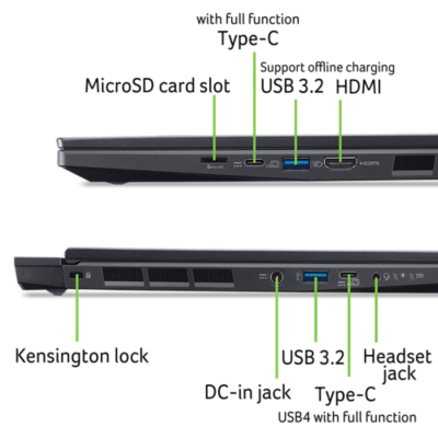 Ноутбук Acer Nitro 14 AN14-41-R68M (NH.QSSEU.001) Obsidian Black