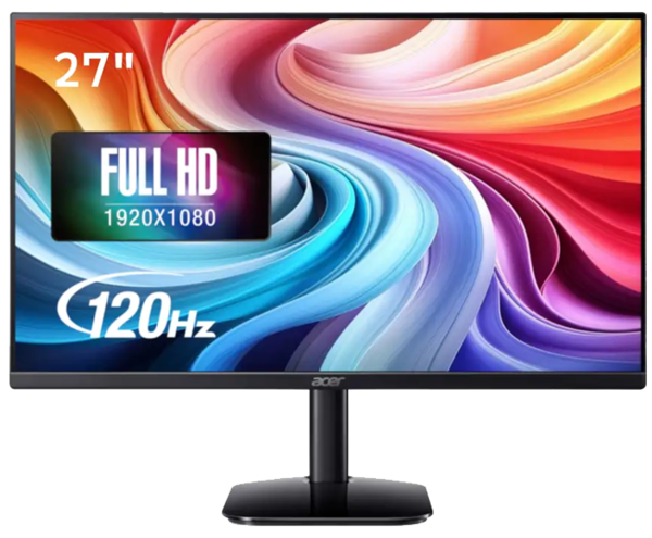 Монiтор 27″ Acer KA272G0bi (UM.HX2EE.039) Black