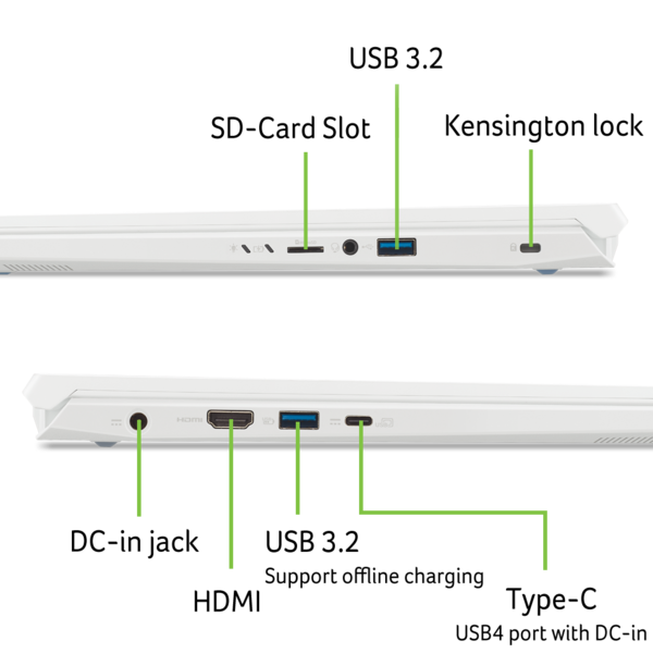 Ноутбук Acer Nitro V 14 ANV14-61-R1RE (NH.QTYEU.004) Pearl White