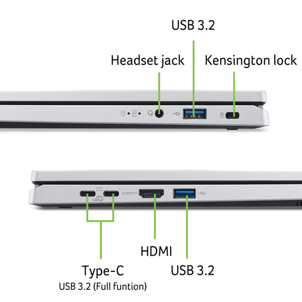 Ноутбук Acer Aspire Go 14 AG14-32P-39ZR (NX.J3QEU.005) Pure Silver