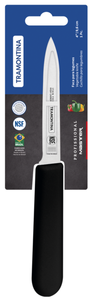 Ніж для овочів Tramontina Profissional Master black, 102 мм