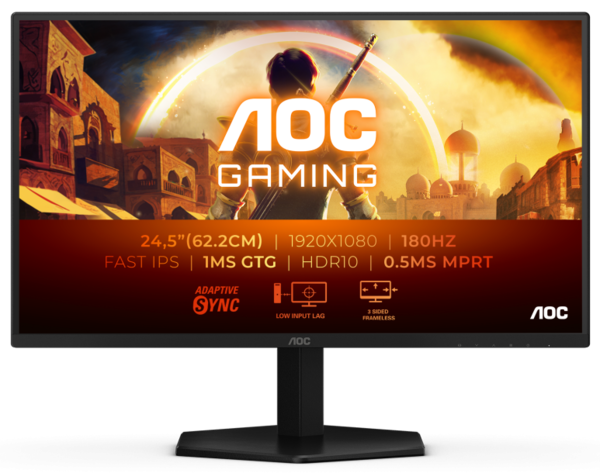 Монiтор 24.5″ AOC 25G42E Black