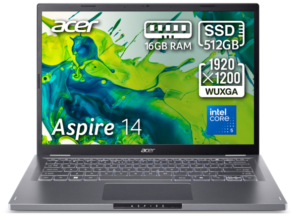 Ноутбук Acer Aspire 14 A14-51M-50AB (NX.KXHEU.002) Steel Gray