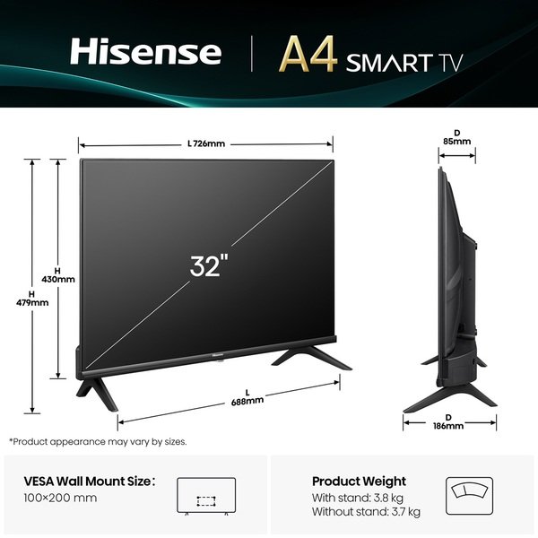 LED-телевізор Hisense 32A4Q