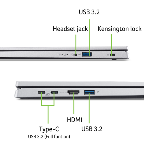 Ноутбук Acer Extensa 15 EX215-57-33Z8 (NX.EJAEU.002) Pure Silver