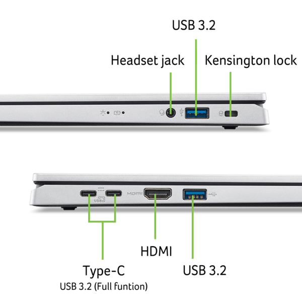 Ноутбук Acer Aspire Go 15 AG15-32P-P7L2 (NX.J8XEU.004) Pure Silver