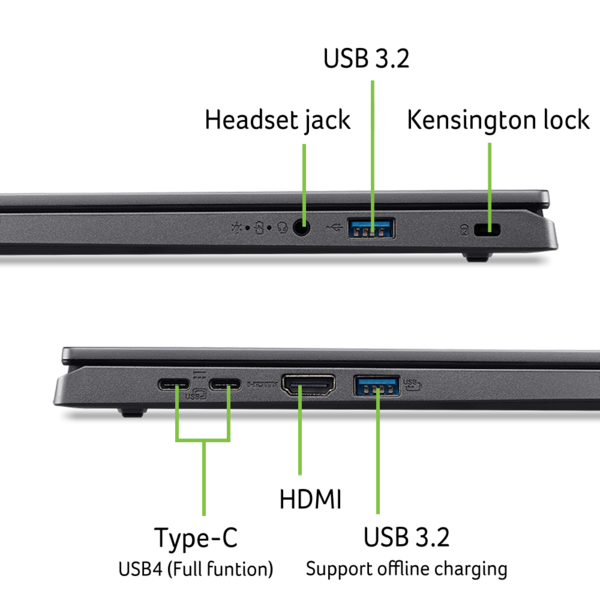Ноутбук Acer Aspire 15 A15-61M-R9U9 (NX.JDHEU.003) Steel Gray