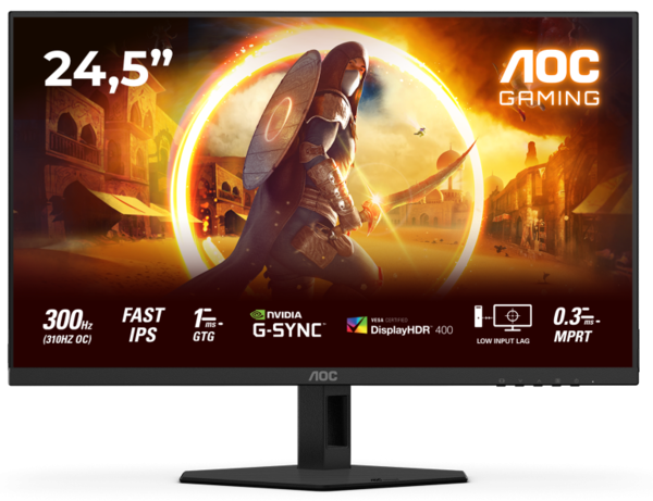Монiтор 24.5″ AOC 25G4SRE Black/Red