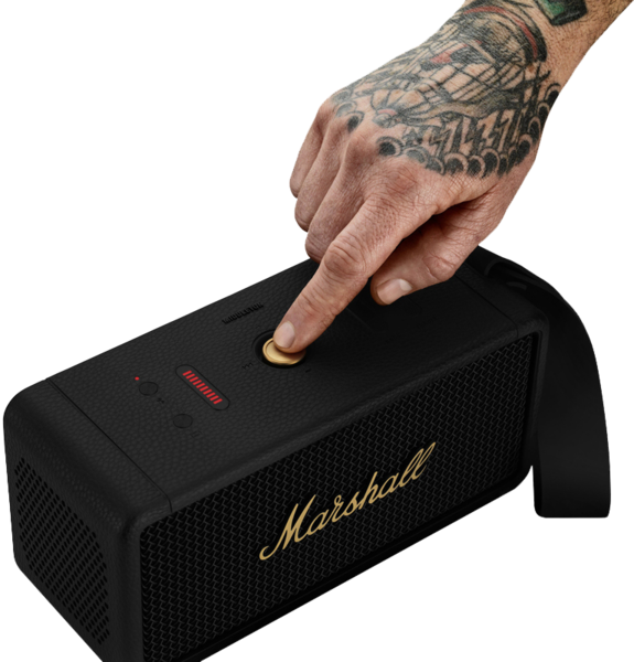 Портативна акустика Marshall Portable Speaker Middleton Black and Brass (1006034)