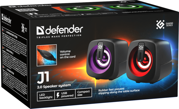 Акустика Defender J1 6Вт USB Black (65961)