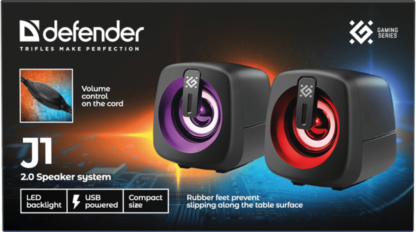 Акустика Defender J1 6Вт USB Black (65961)
