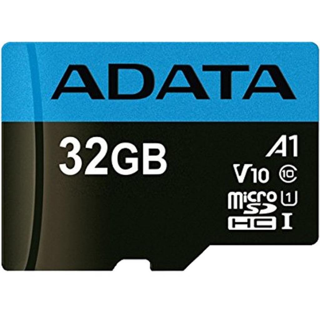 Карта пам’яті ADATA 32GB microSD class 10 UHS-I A1 Premier (AUSDH32GUICL10A1-RA1)