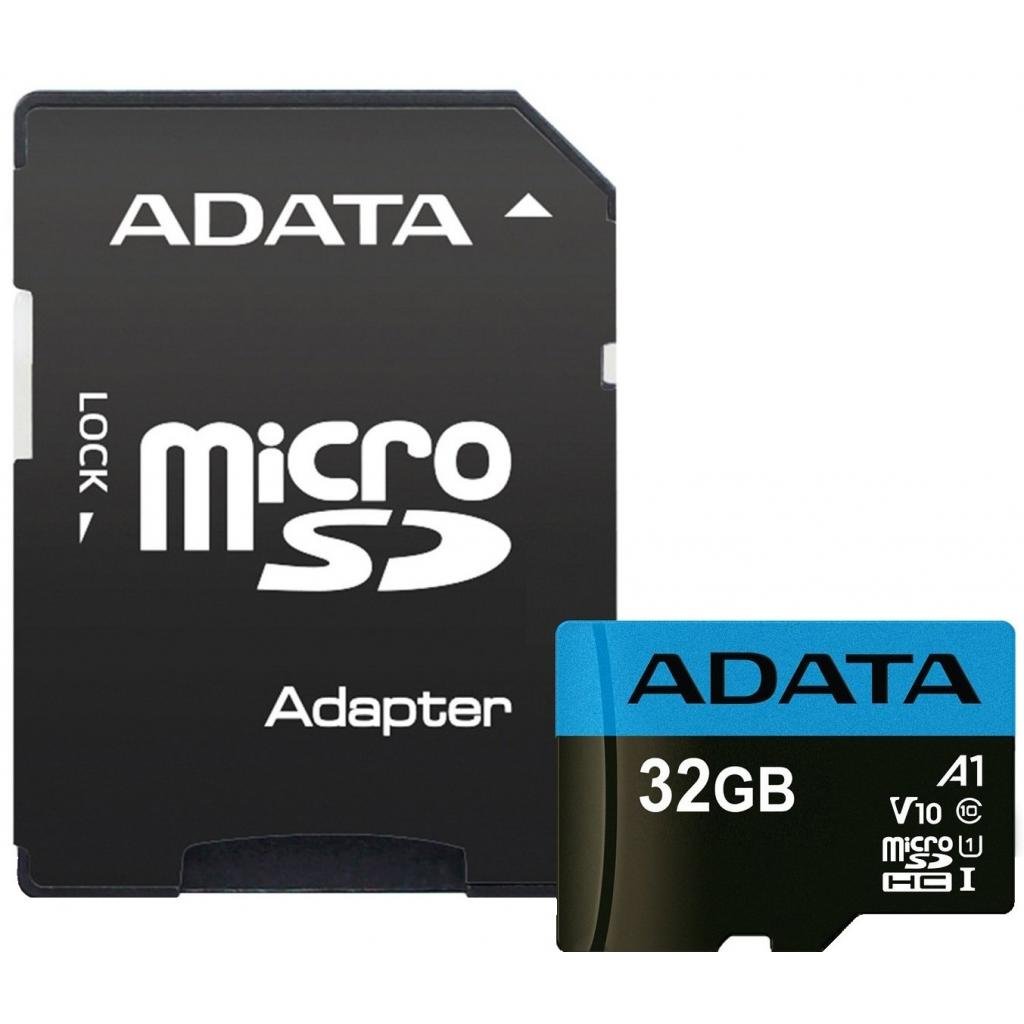 Карта пам’яті ADATA 32GB microSD class 10 UHS-I A1 Premier (AUSDH32GUICL10A1-RA1)