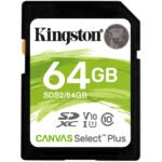 Карта пам’яті Kingston 64GB SDXC class 10 UHS-I U3 Canvas Select Plus (SDS2/64GB)
