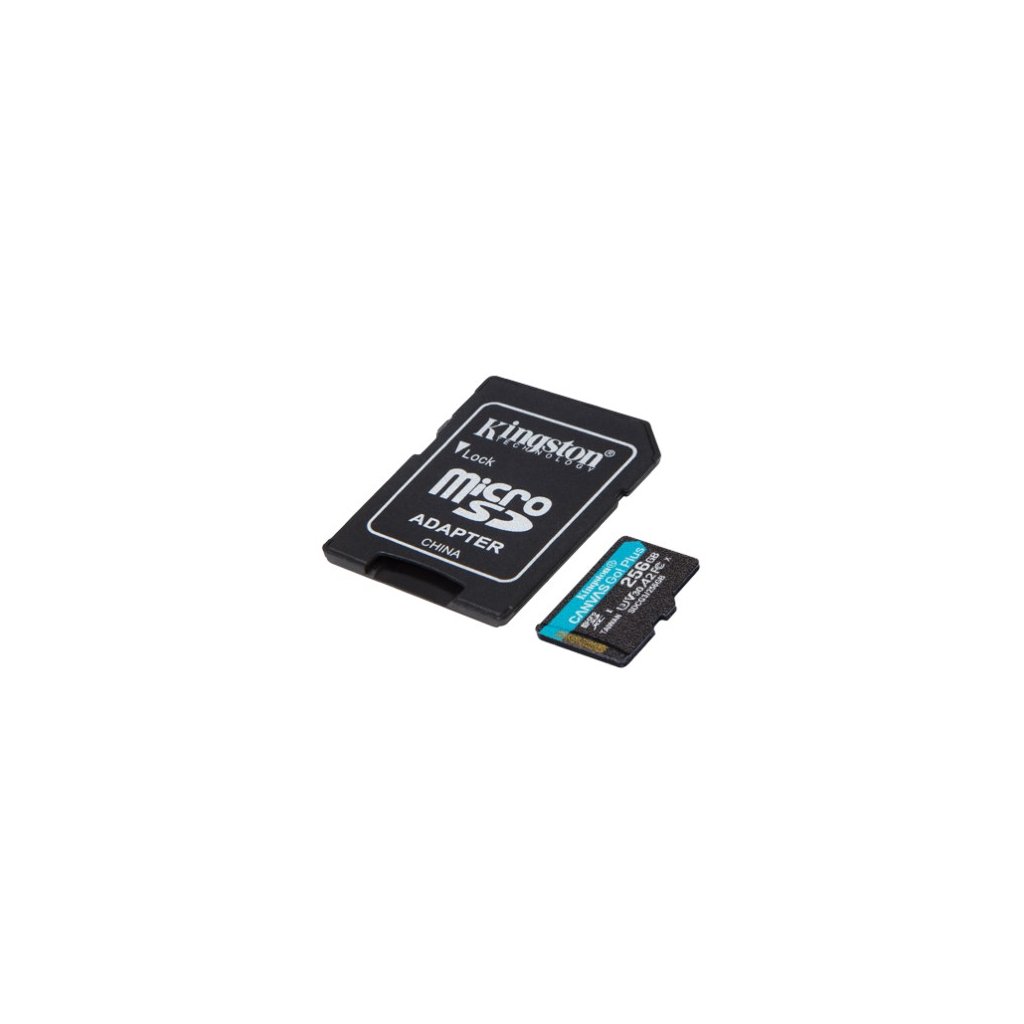Карта пам’яті Kingston 256GB microSDXC class 10 UHS-I U3 A2 Canvas Go Plus (SDCG3/256GB)