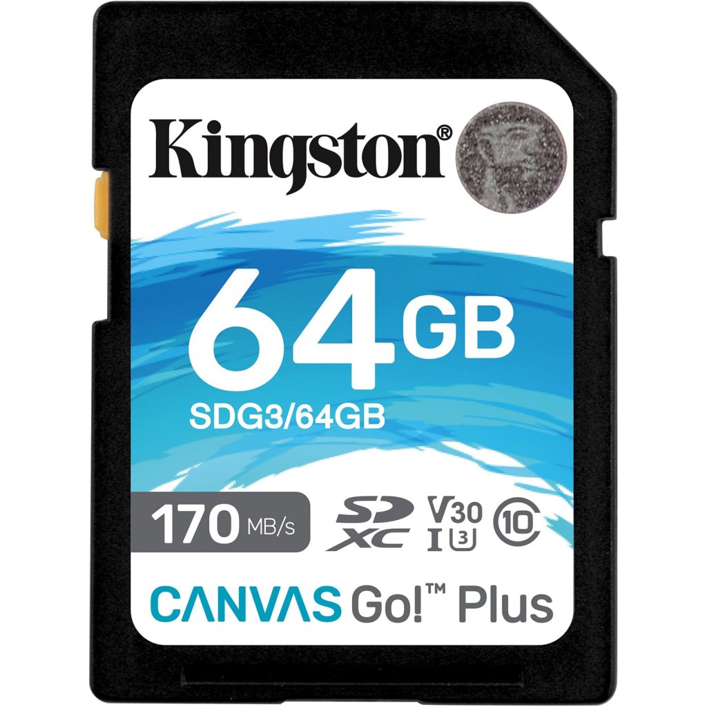 Карта пам’яті Kingston 64GB SDXC class 10 UHS-I U3 Canvas Go Plus (SDG3/64GB)