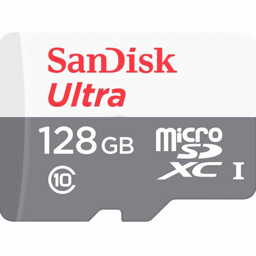 Карта пам’яті SanDisk 128GB microSD class 10 Ultra Light (SDSQUNR-128G-GN6MN)