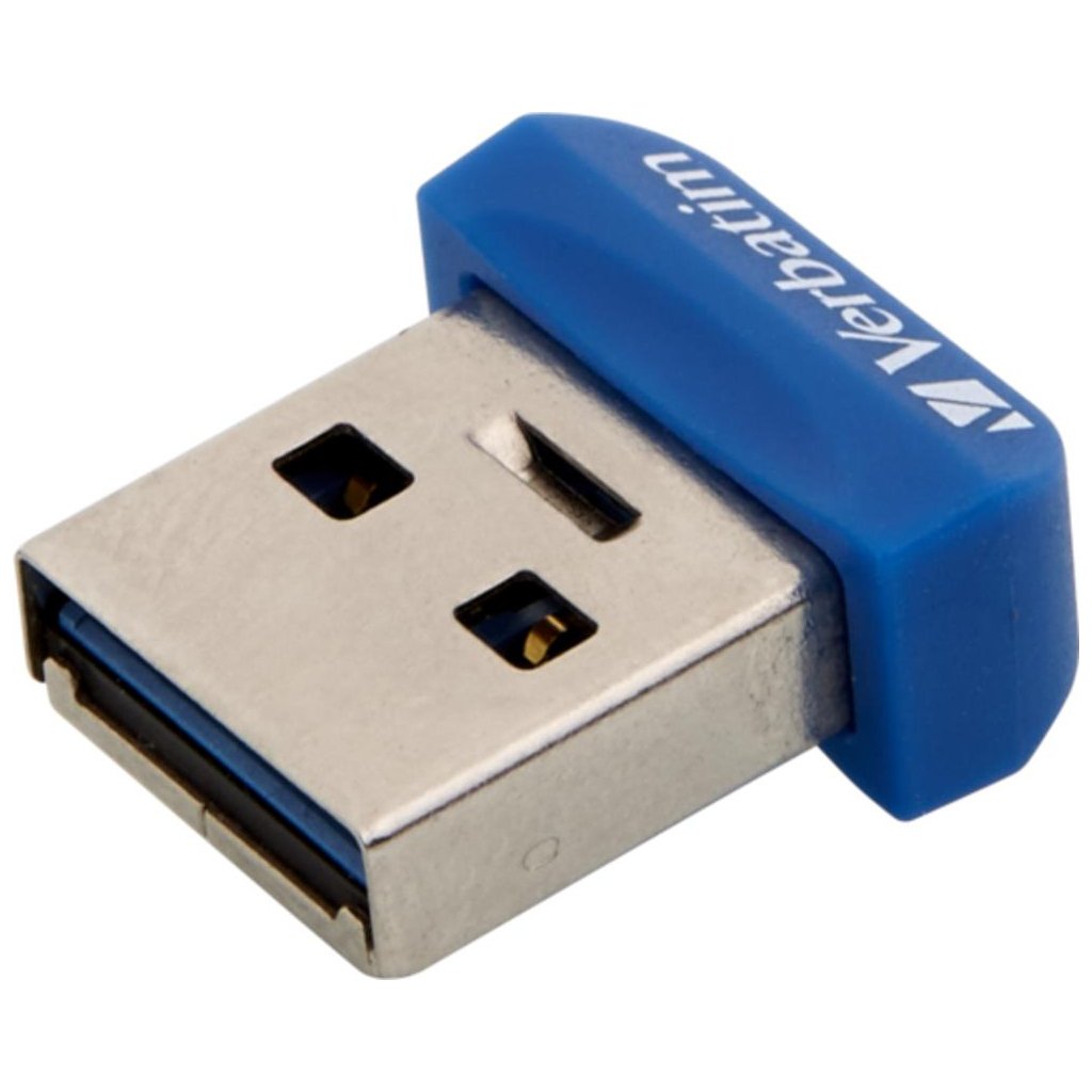 USB флеш накопичувач Verbatim 16GB Store ‘n’ Stay NANO Blue USB 3.0 (98709)