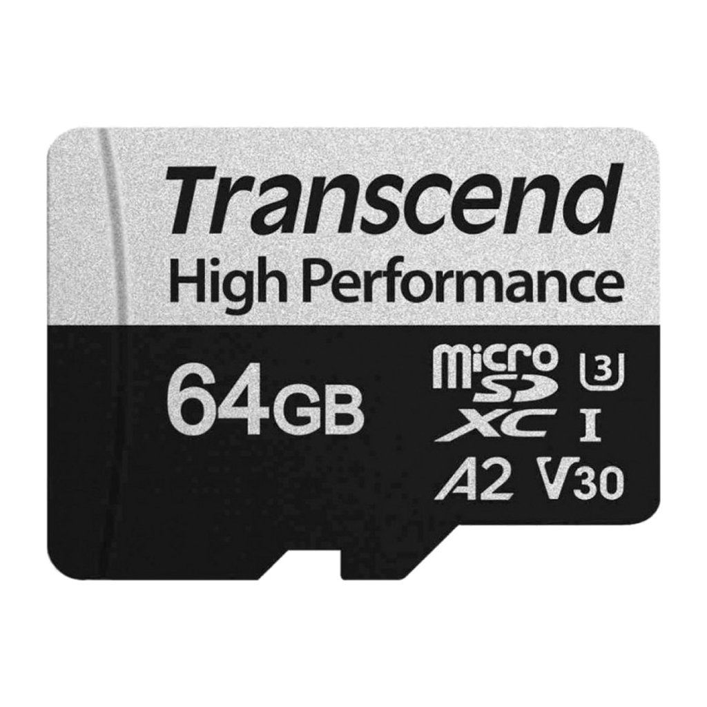 Карта пам’яті Transcend 64GB microSDXC class 10 UHS-I U3 A2 (TS64GUSD340S)