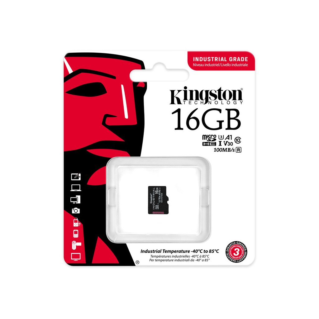 Карта пам’яті Kingston 16GB microSDHC class 10 UHS-I V30 A1 (SDCIT2/16GBSP)